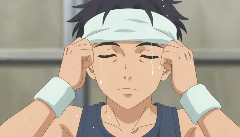 Visual representation of "sweatband" - A sweatband is a band made of absorbent material worn around the forehead or wrist to absorb perspiration during physical activities.