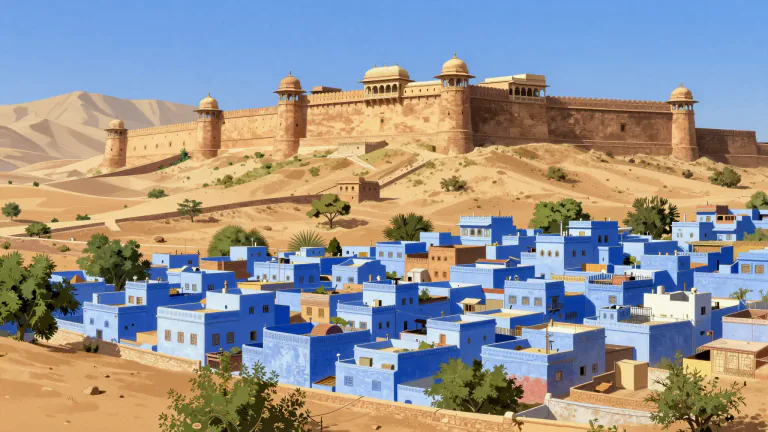 Visual representation of "jodhpur" - Jodhpur is a city in the western Indian state of Rajasthan known for its historic landmarks and cultural significance.