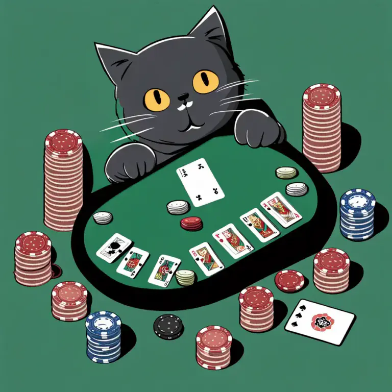 Visual representation of "kitty" - A fund made up of a portion of each pot in a poker game