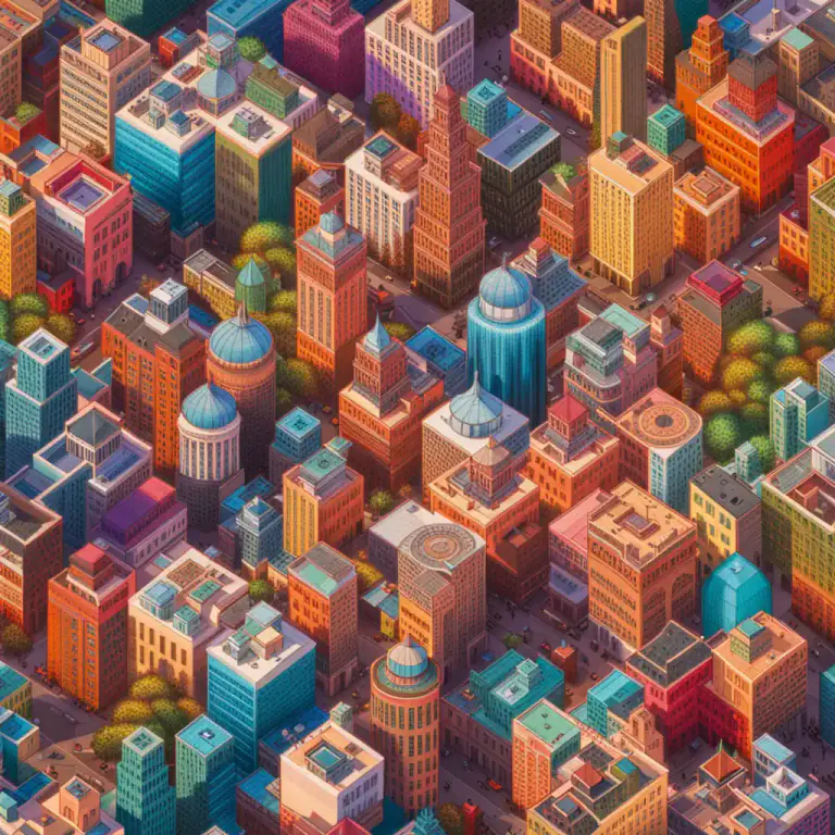 Visual representation of "kaleidoscope" - A constantly changing pattern or sequence of objects or elements