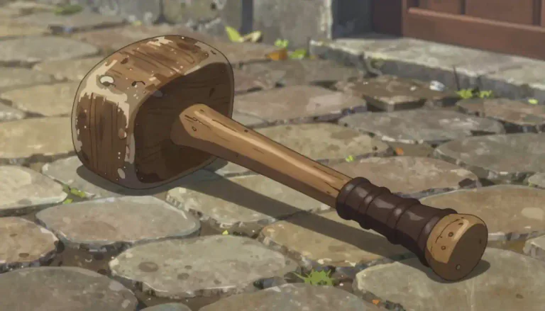 Visual representation of "cosh" - A heavy, thick stick or club used as a weapon.