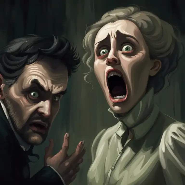 Visual representation of "make your flesh creep" - To make you feel frightened or disgusted