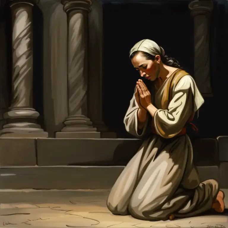 Visual representation of "for the love of God" - A phrase used to beg or plead with someone