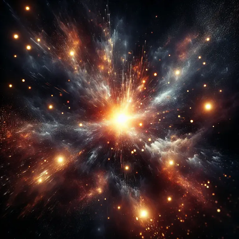 Visual representation of "pop" - A short, quick, explosive sound