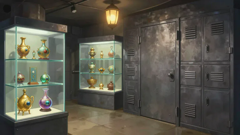 Visual representation of "depository" - A place where things can be stored for safekeeping