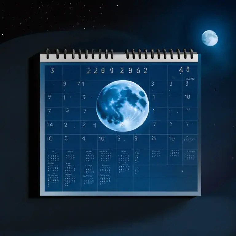Visual representation of "once in a blue moon" - Happening very rarely