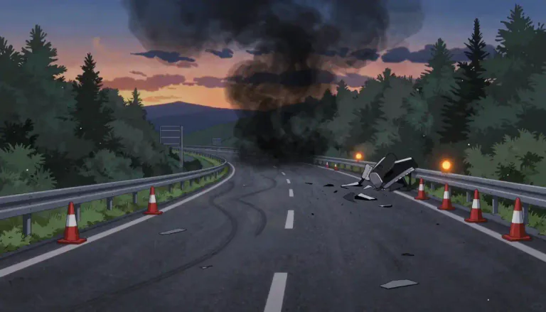 Visual representation of "blackspot" - A location or area that is particularly dangerous or prone to problems.