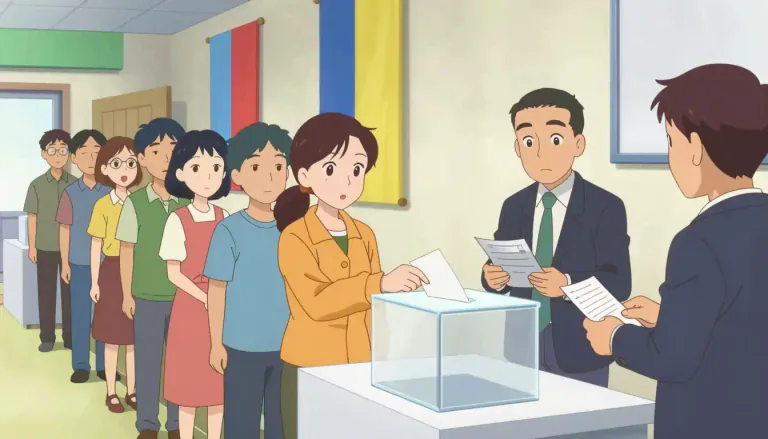 Visual representation of "electoral" - Related to elections, the process where people vote to choose someone for a public office.
