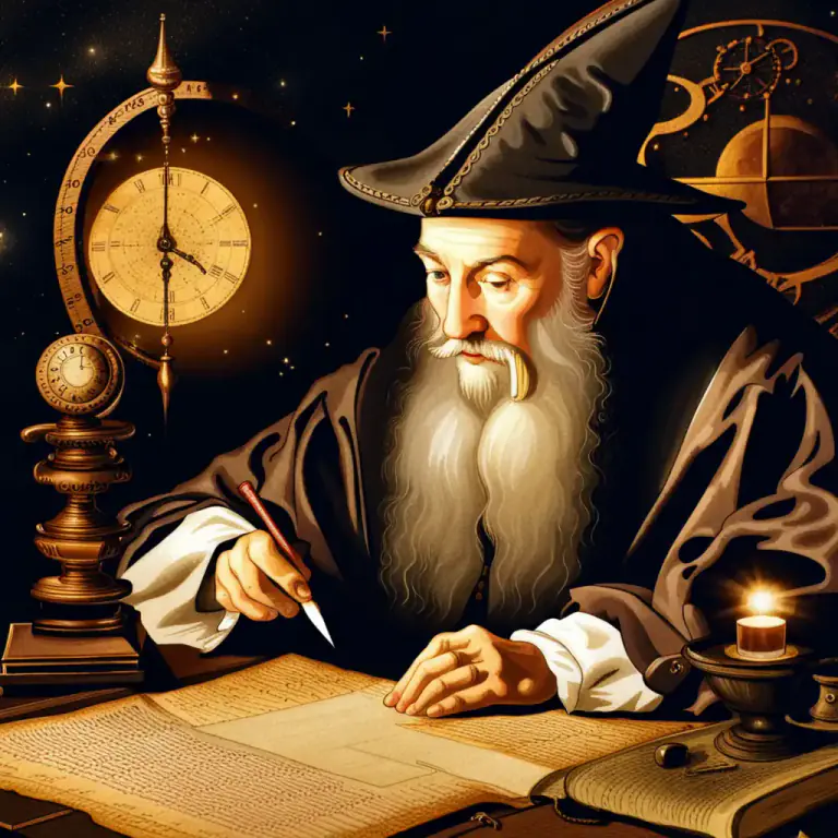 Visual representation of "prophet" - A person who predicts or forecasts what will happen in the future