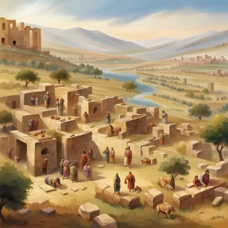 Visual representation of "ionic" - Relating to Ionia, an ancient region of Western Asia Minor with its inhabitants and culture.