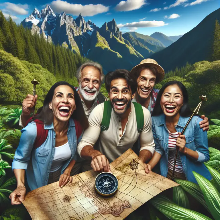 Visual representation of "rollicking" - Exciting, active fun