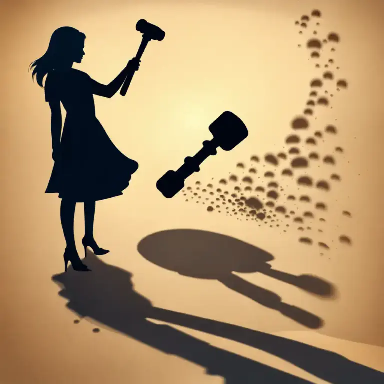 Visual representation of "land in" - To get into a situation, especially a problematic or difficult one