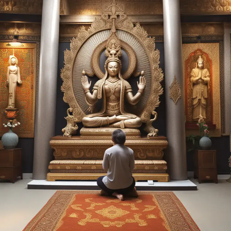 Visual representation of "idol" - An image or representation of a god used as an object of worship