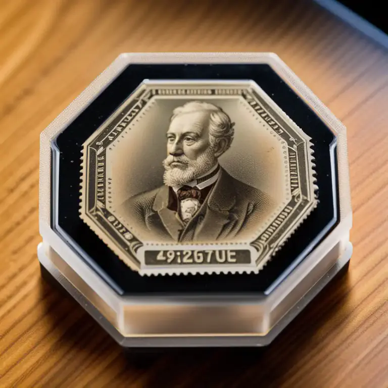 Visual representation of "mount" - A clear plastic or cardboard holder for stamps or coins.