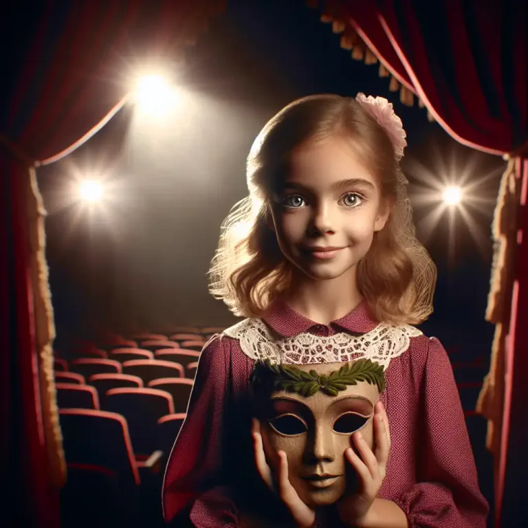 Visual representation of "thespian" - Related to the acting profession or actors.