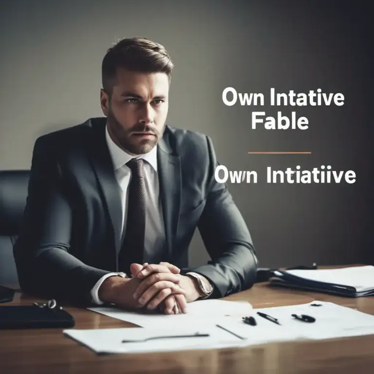 Visual representation of "on your own account" - On one's own initiative