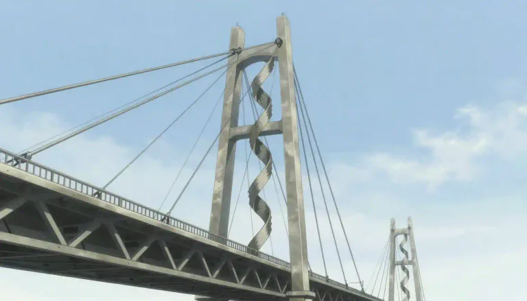 Visual representation of "torsion" - A twisting force that causes rotation
