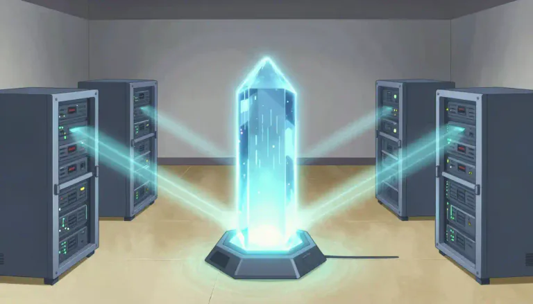 Visual representation of "replicator" - Software or tool that creates duplicates of data or processes.