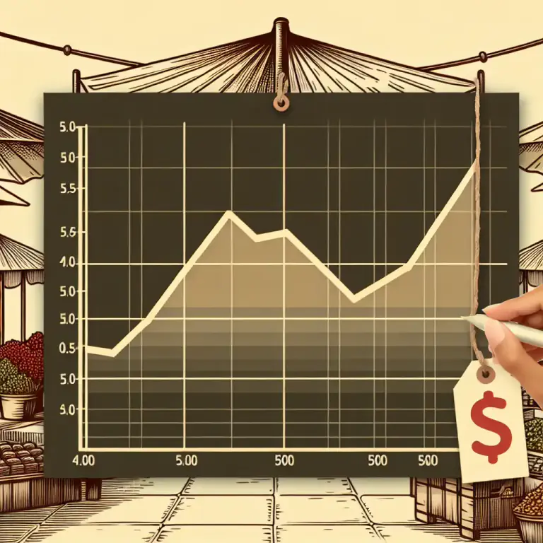 Visual representation of "low" - At or to a low level, point, or figure