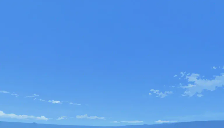 Visual representation of "blue" - Having the same color as a clear daytime sky
