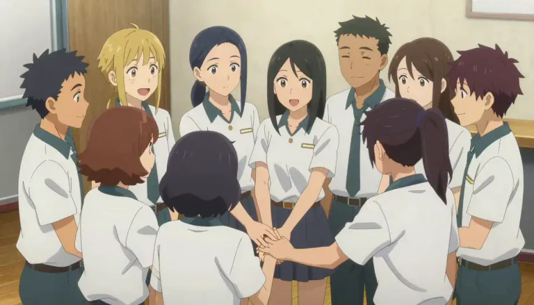Visual representation of "camaraderie" - A feeling of friendship and trust between people in a group.