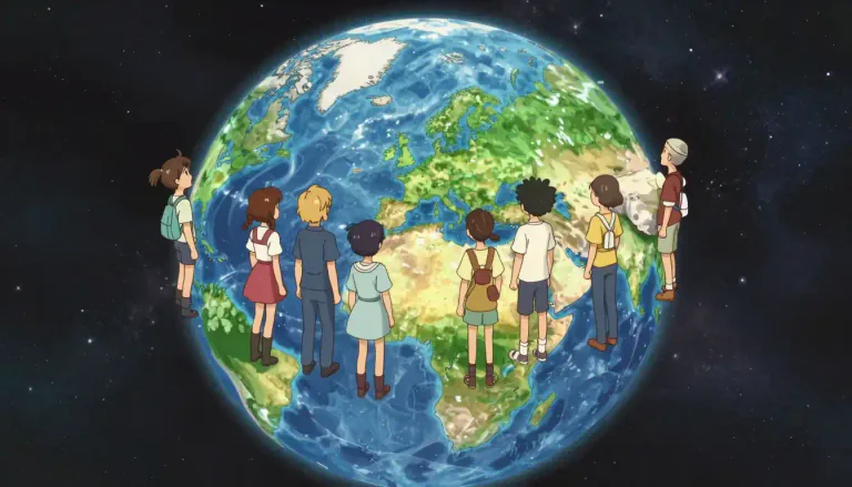 Visual representation of "earthling" - An inhabitant of the earth