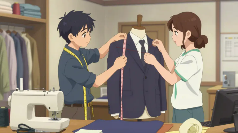 Visual representation of "tailor" - A person whose job is making, repairing, or altering clothes.