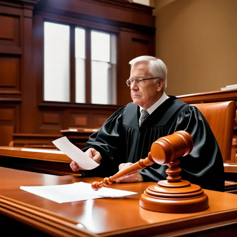 Visual representation of "rule/throw something out of court" - In law, to decide that a case or a legal matter is not valid and should not continue.