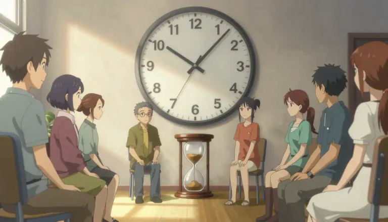 Visual representation of "elapse" - To pass or go by, especially of time.