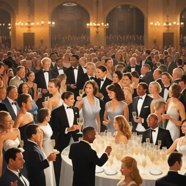 Visual representation of "affair" - An event where a group of people come together