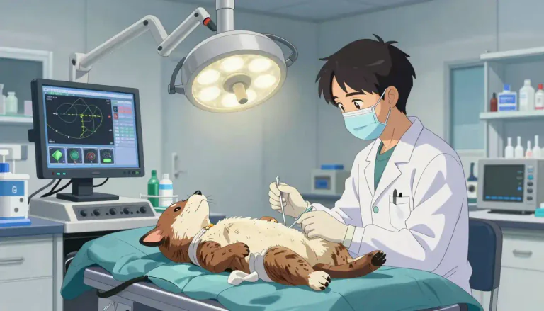 Visual representation of "vivisection" - The act of doing operations on live animals for scientific research