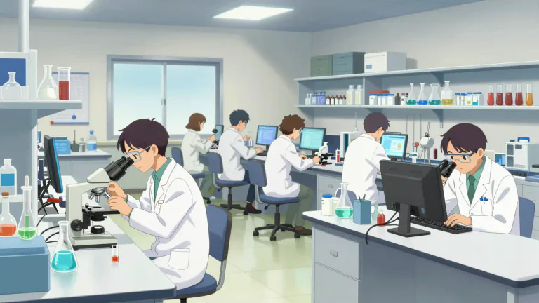 Visual representation of "laboratory" - A place where scientific experiments, research, or teaching is done