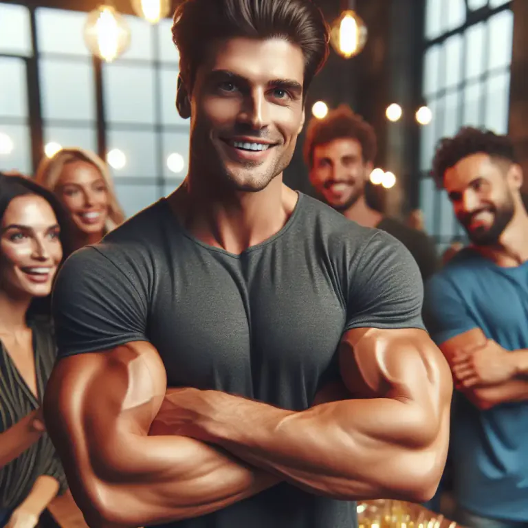 Visual representation of "macho" - A man who is very proud, considering manliness extremely important