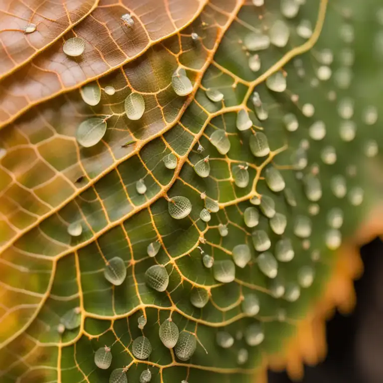 Visual representation of "viscid" - In botany, having a slimy or sticky texture.