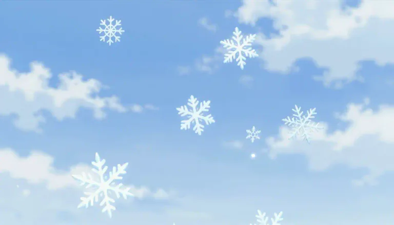 Visual representation of "snowflake" - A small piece of snow that falls from the sky. Snowflakes are white and have many different shapes