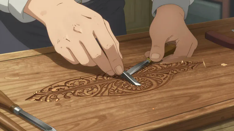 Visual representation of "craftsmanship" - The quality of design and work shown in something made by hand