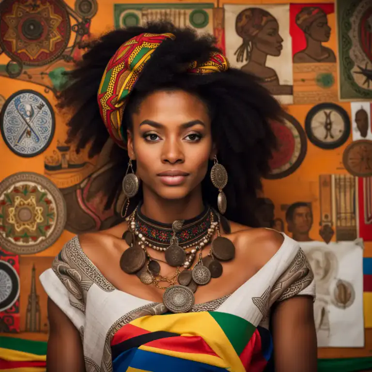 Visual representation of "creole" - A person of mixed European and black descent, especially in the Caribbean.