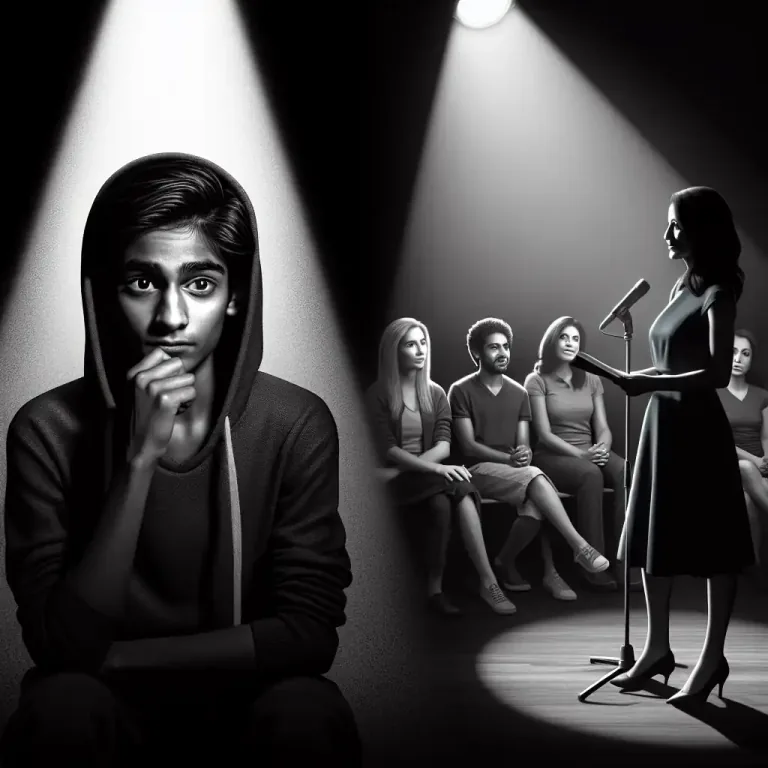 Visual representation of "diffidence" - State of being hesitant in acting or speaking through lack of self-confidence