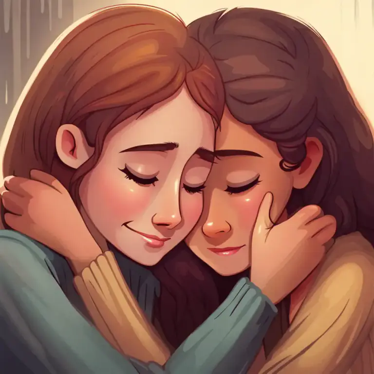 Visual representation of "cheer" - To make someone feel happier or more hopeful