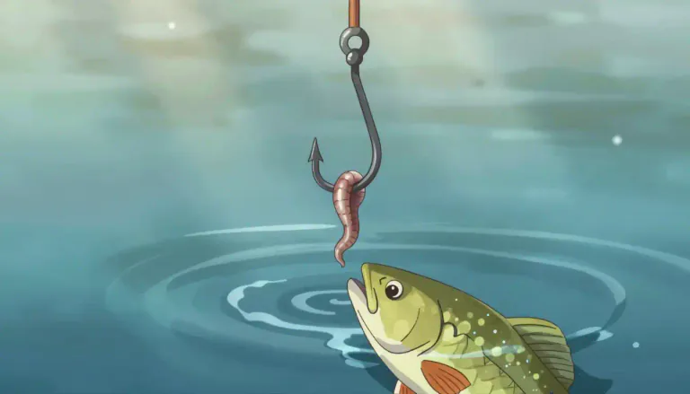 Visual representation of "bait" - Food used to attract fish or other animals so they can be caught