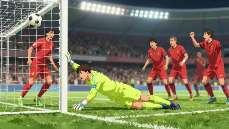 Visual representation of "concede" - To let the opponent score or gain an advantage
