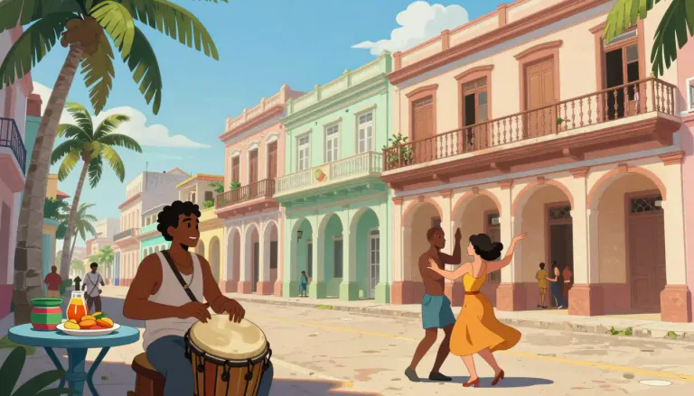 Visual representation of "cuban" - Related to Cuba, a country in the Caribbean