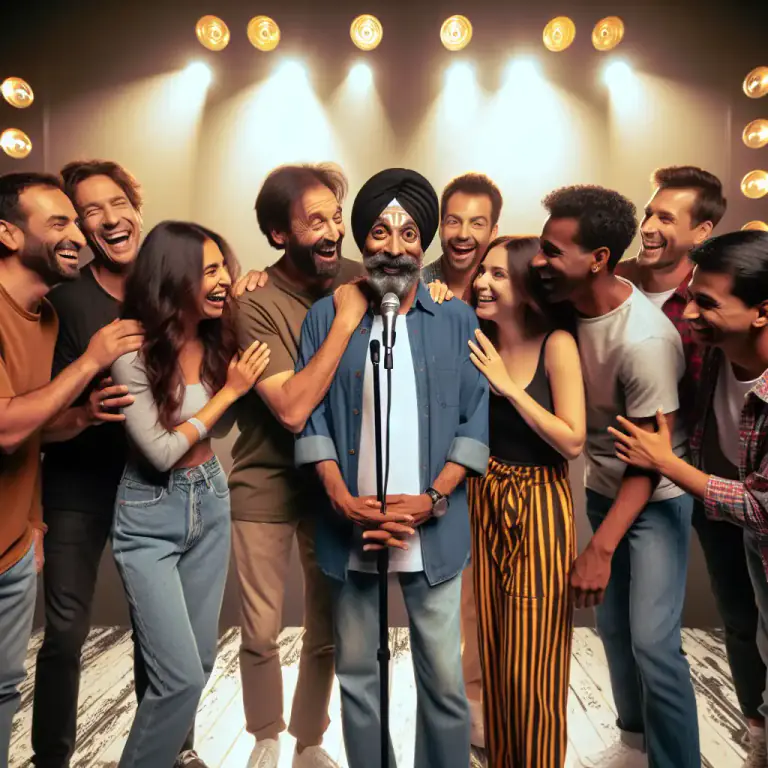 Visual representation of "roast" - A public event where someone is made fun of by jokes about them.