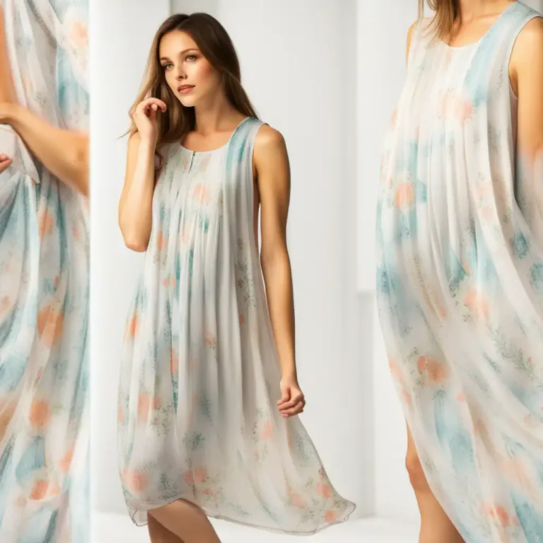 Visual representation of "zephyr" - A type of thin light fabric