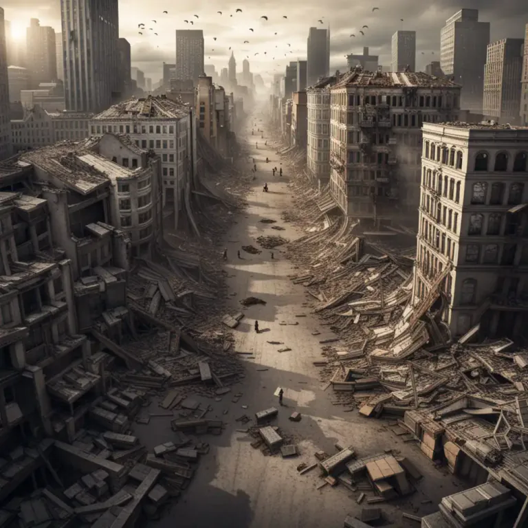 Visual representation of "fall to" - To pass to a certain state or condition