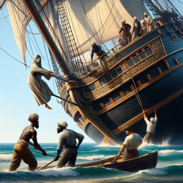 Visual representation of "careen" - Old maritime usage - to lean a ship on one side for cleaning or repairing