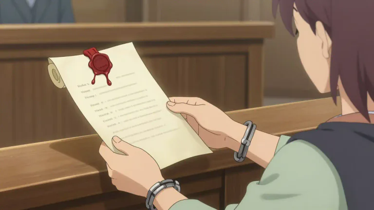 Visual representation of "livre" - A document that signifies freedom of a person from bondage.