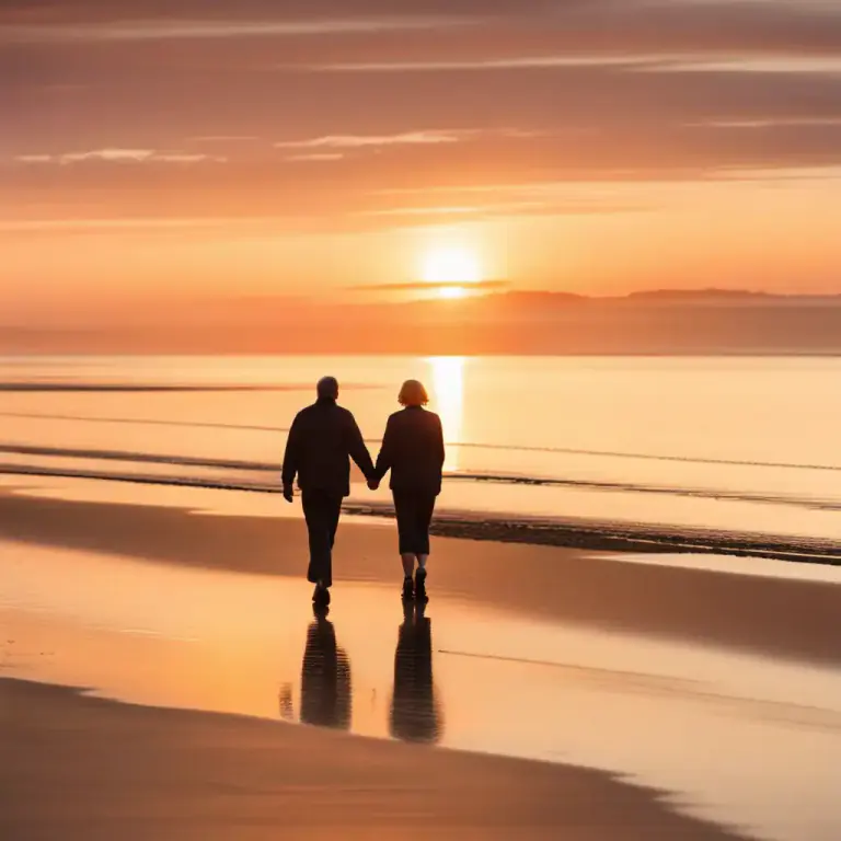 Visual representation of "stroll" - A walk done in a relaxed way