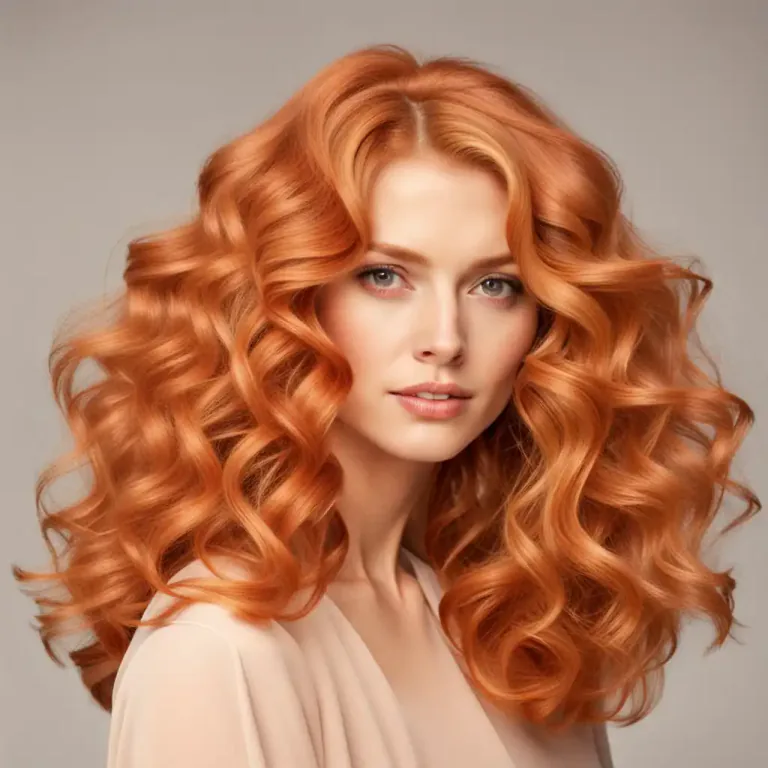 Visual representation of "strawberry blonde" - Describing light reddish-blonde hair color.