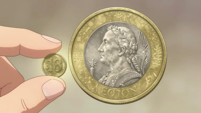 Visual representation of "cent" - It is a unit of money that is equal to 1/100 of the basic unit of money in many countries, for example, the United States and Canada.